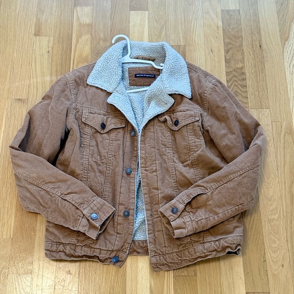 Brandy Melville Sherpa Lined Corduroy Jacket • One Size • Rare discontinued - Picture 2 of 6